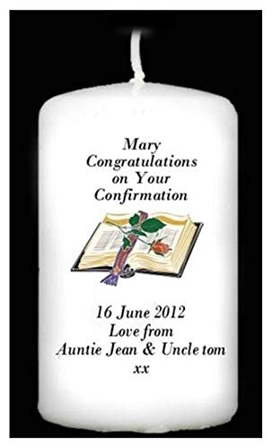 Personalised Large Confirmation Candle Card Gift, Unique Keepsake Present for a Very Special Occasion!