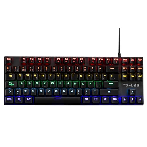 Ya en mundofriki.es: The G-Lab - Keyz Mercury TKL Teclado Mecanico Gaming USB - Formato TKL, Layout Español, RGB LED, Programable - Teclado Gaming, Switch Outemu Red - PC/PS4/PS5 - Nuevo