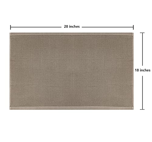 Image of 100% Cotton Kitchen Towels, 4-Pack Waffle Weave Ultra Soft Absorbent Dish Towels Quick Drying Dish Cloths, 18 in x 28 in, Coffee
