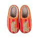 HFBAOEGU Comfy Home Elastic Slippers Retro Memory Foam Fuzzy Shoes For Womens Mens Cute Cartoon Plush Fluffy Warm Fur Lined Slippers Winter Indoor House Shoes