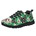 Cozeyat Kids Running Sneakers Shoes for Girls, Kawaii Pet Dog Print Hiking Shoes for Primary School, Wear Resisting Mesh Trainers Size 11.5