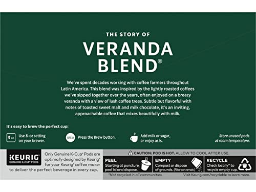 Image of Starbucks Coffee K-Cup Pods, Veranda Blend Coffee, Blonde Roast 100% Arabica Coffee, Keurig Genuine K-Cup Pods, 10 CT K-Cup Pods Per Box (Pack of 6 Boxes)