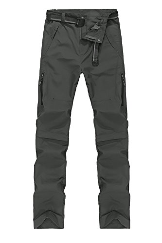 Mr.Stream Pantaloni da Uomo Trekking 2 in 1 per Uomo Funzione Quick Dry Leggeri...