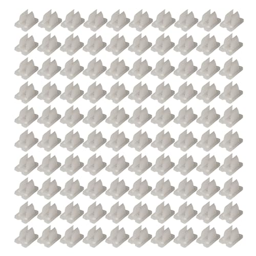 NASSMOSSE Clips de tiras LED de 100 piezas, clips de luz de cuerda funcional minimalista, soporte de abrazadera de plástico para la abrazadera LED de 5-6 mm