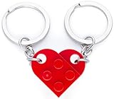 NumeroPhi - Llaveros Pareja, Matching Brick Keychain, Llaveros Novios, Llavero Enamorados, Lavero De Bloque De Amor
