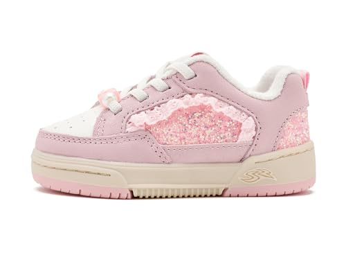 Stride Rite Unisex Kids SR Osaka (Infant/Toddler/Little Kid) Pink Sparkle 7 Toddler Wide by Stride Rite - Image 4