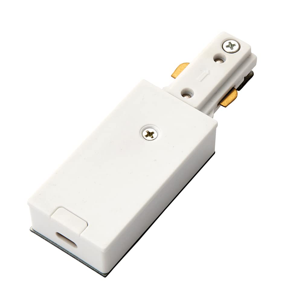 Loops Commercial Track Live End Connector - 107Mm Length - Abs Light/White