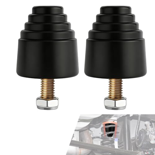 YUPIKJI 2PCS Suspension Bump Stop 9.9101G Door Anti-collision Rubber Pads Rear Leaf Spring Bumper Universal Rear Bump Stops Kit Accessories Replacement for Most Cars Trucks and Off-Road Vehicles