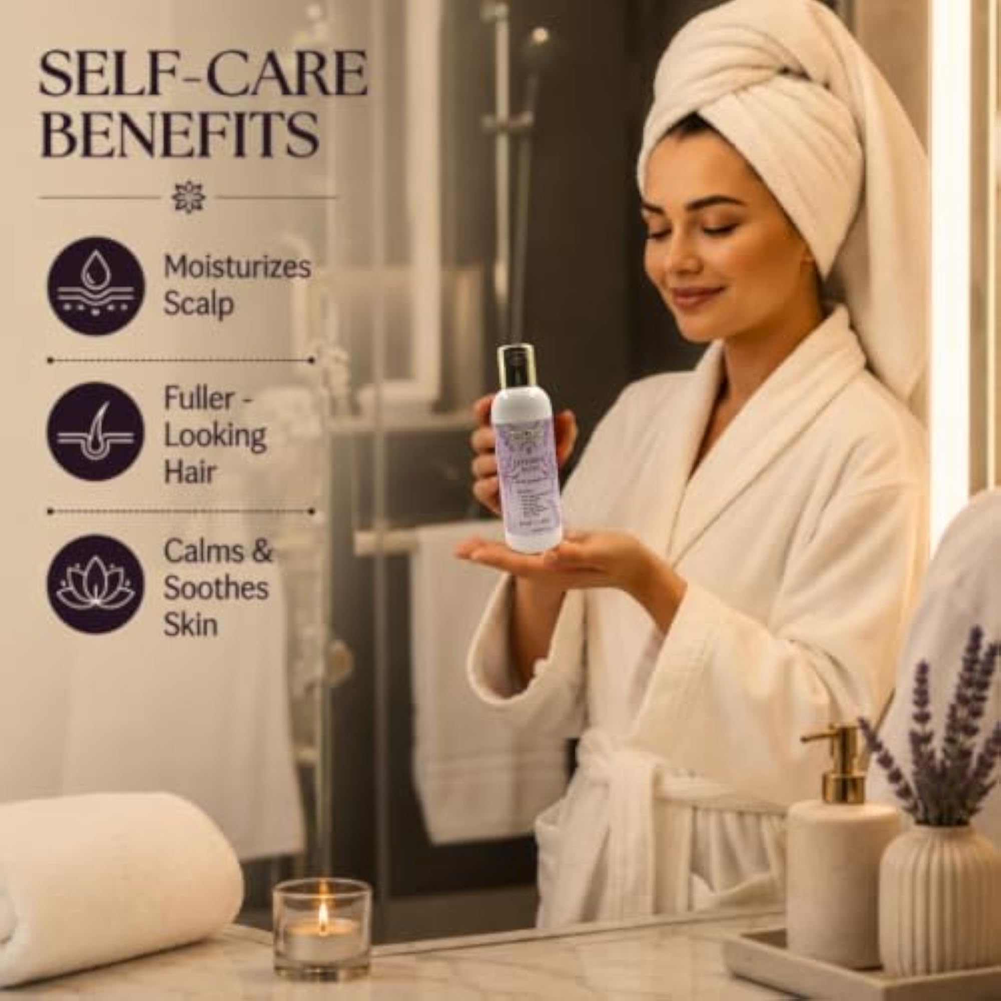 Lavender & Olive After Shower Body Oil, Lightweight Moisturizer