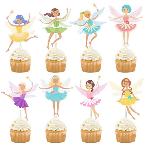 Fairy Cupcake Toppers Fairy Cake Toppers Fairy Cake Decorations For Fairy Birthday Party Supplies Fairy Baby Shower Supplies Fairy Wedding Decorations #TOP6