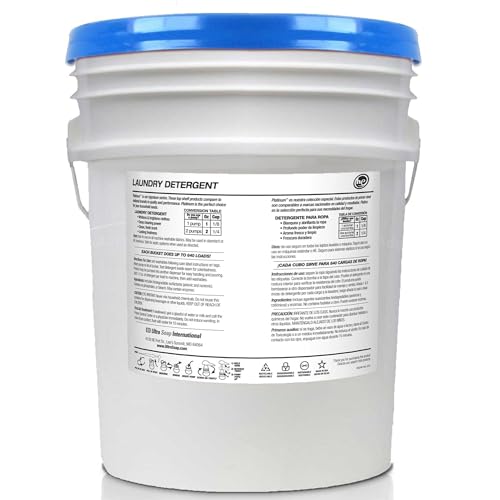 Image of Ultra Fresh 6X Platinum Detergent, 5 Gallon, Fragrance-Free & Dye-Free | Up to 640 Loads per Bucket, for All Machine Types Including HE, Gentle Formula, No Phosphates or Bleach