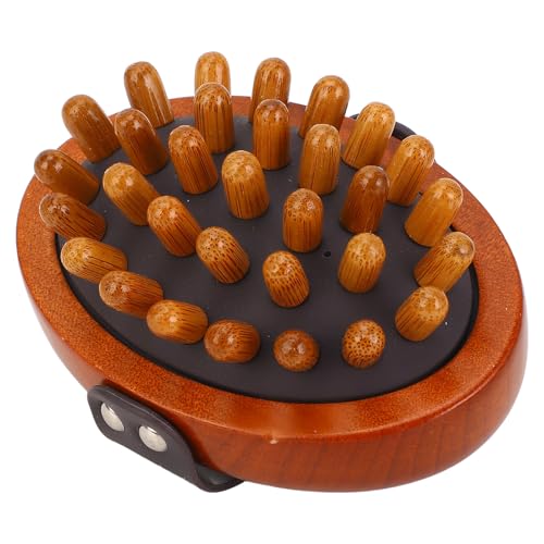 Wooden Body Massage Brush Handheld Air Cushion Massager for All Ages Wood Massage Tool
