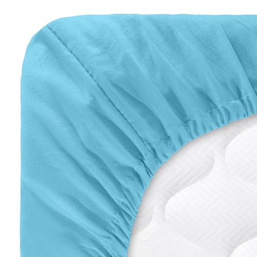 Parure de lit Lavish Home Série 1200 Double bleu premium - 7