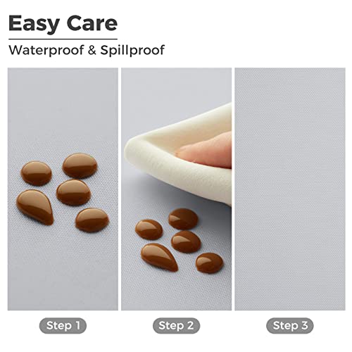 Veeyoo Square Tablecloth - 70X70 Inch Polyester Table Cloth Washable Wrinkle Free Dinner Tablecloth For Wedding, Party, Restaurant,Indoor And Outdoor Buffet Table - Silver Tablecloth #TOP1