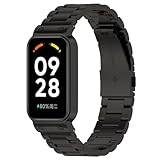 Zohmuly Bracelet de Montre en Acier Inoxydable Haut Qualité Compatible avec Xiaomi smart Band 8 Active Conçu pour Redmi band 2 Bracelets Montre Métal pour Homme/Femme Zohmuly Bracelet de Montre en Acier Inoxydable Haut Qualité Compatible avec Xiaomi smart Band 8 Active Conçu pour Redmi band 2 Bracelets Montre Métal pour Homme/Femme