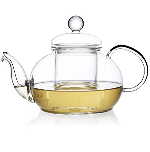 The Tea Makers of London - Teiera in vetro con infusore da 600 ml