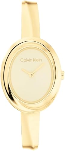 Miniatura 8 de Calvin Klein Reloj de mujer con bisel retorcido - 24mm 2H de cuarzo - Brazalete ajustable de acero inoxidable - Resistente al agua hasta 30 metros