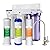 iSpring US31 Classic 3-Stage Under Sink Water Filtration System for Drinking, Tankless, High Capacity, Sediment + Carbon + Carbon (Newest Version)