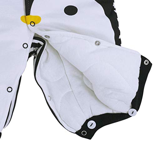 Rompertje voor baby's, winterjas, onesie, uniseks, cartoon, babyrompertje met capuchon, 3 maanden, Vine - Image 7