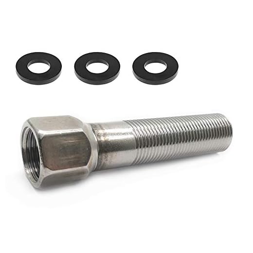 ZLYY 1/2" IPS Faucet Extension Adapter Kit, Long Threaded Pipe Adapter (1 Set Contains Rubber Washer/Gasket)