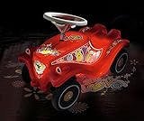 BIG - Bobby Car Lumi (rot) - Bobby Car mit LED-Leuchtfunktion & Flüsterrädern im 70er-Jahre-Kult-Design, Rutschauto für Kleinkinder und Kinder ab 12 Monaten