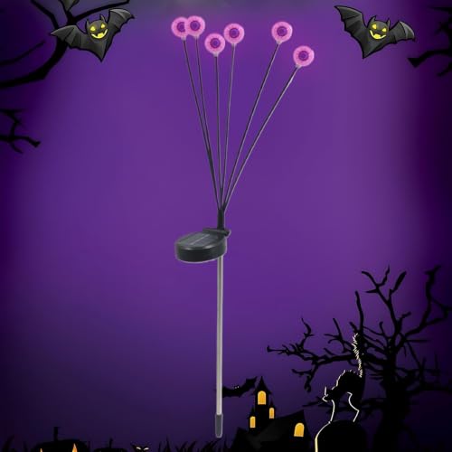 Luces solares de Halloween sin cables para evitar zonas oscuras en jardín 3