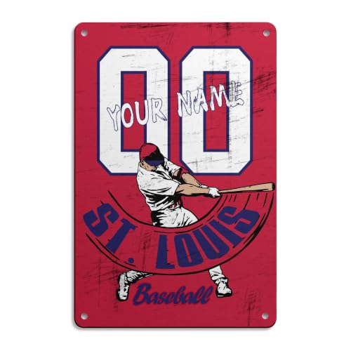 Image of ANTKING St. Louis Metal Sign Custom Sign Decor for Men Youth Boy Gifts