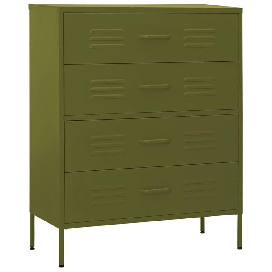 Amazon.com: vidaXL Practical Design Chest of Drawers - Olive
