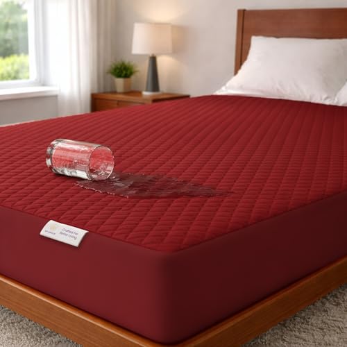 MY ARMOR Mattress Protector | Waterproof Twin Cotton Quilted Fitt...