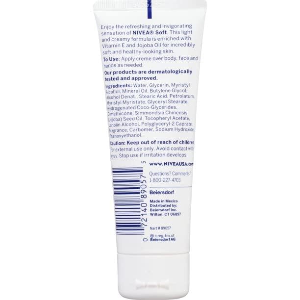 Image of NIVEA Soft Moisturizing Creme 2.60 oz (Pack of 6)