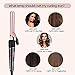 CkeyiN Curling Iron Set 5 in 1 Curling Wand 30s Instant Heat Up Hair Curler with Interchangeable Ceramic Barrel (0.35