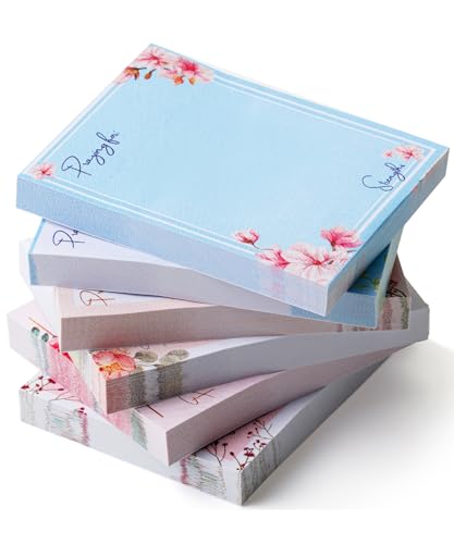 Mr. Pen- Small Floral Sticky Notes, 1.5”x2”, 6 Pads, 360 Sheets, Mini Sticky Notes, Self-Stick Note Pads, Perfect for Office, School, Home, Study & Organization