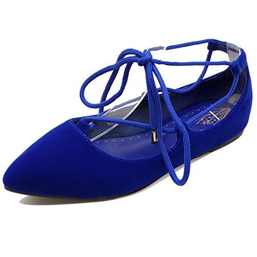 Ballerine flats pointu lacets Gicoiz maintien parfait et confort de marche