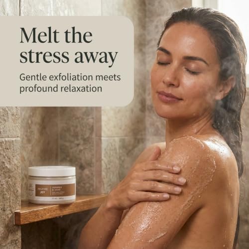 Bath and Body Works Aromatherapy Salt Scrub 17 Ounce (Juniper + Sage) - image 3