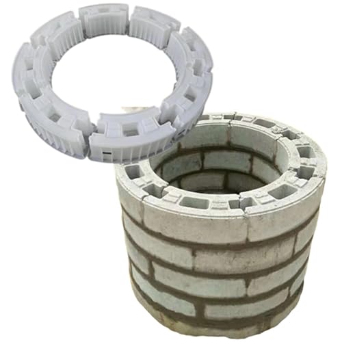 Modèle en blocs de béton léger et circulaire pour montage DIY - 5