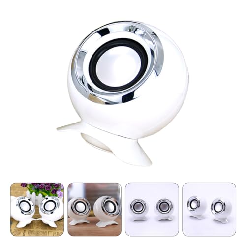 Altavoces PC USB Homoyoyo compactos con control de volumen para teléfono 6