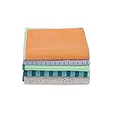 Full Circle Renew Collection Multifunctional Recycled Microfiber Cloths, Set of 5, Multicolor