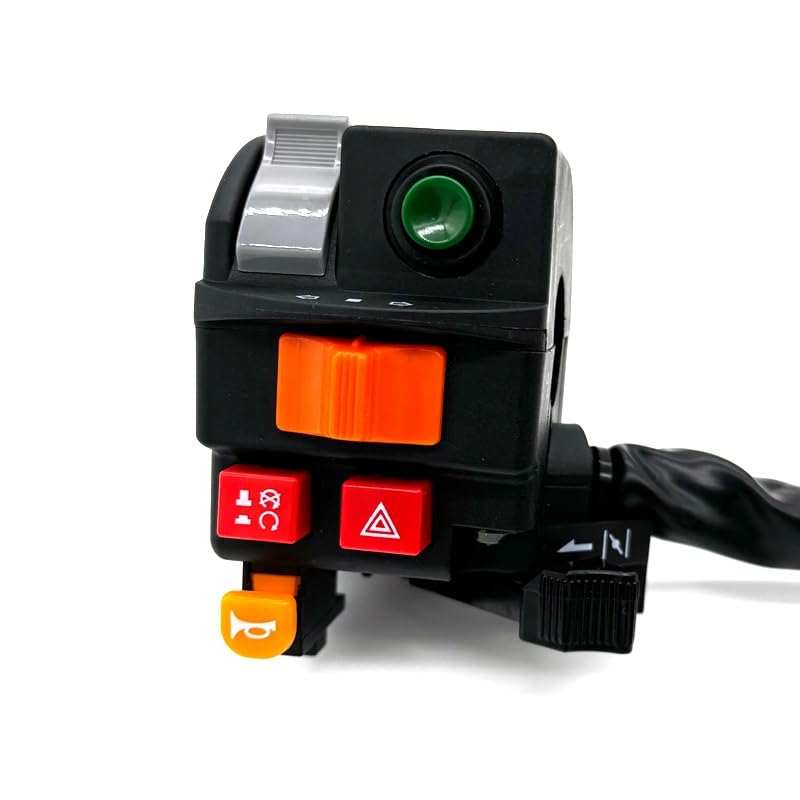 botón de Arranque Moto Interruptores motocicleta Para estrangulador, botón bocina, señal, arranque eléctrico, faro, interruptor controlador manillar Interruptor de Manillar de Motocicleta