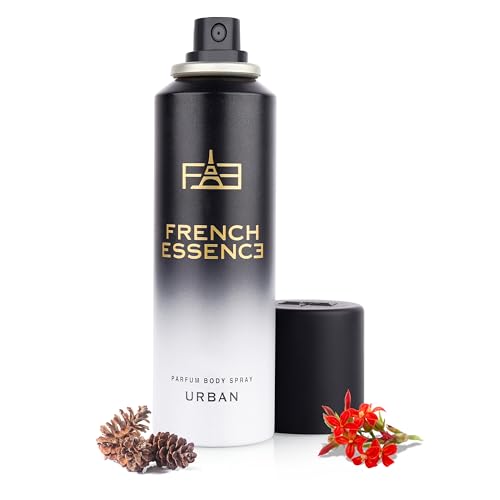 FRENCH ESSENCE Deodorant Spray Perfume/Deodorant for men/Men Deo/Body Spray for men,Long Lasting Fragrance, Fresh Scent (Urban) 120Ml Each - Pack of 2