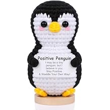 JoycuFF Graduation Gifts, 2026 Mini Positive Crochet Penguin Graduation Gifts, Funny Birthday Gifts for Women Men Friend Daughter Coworker, Emotional Cute Penguin Present