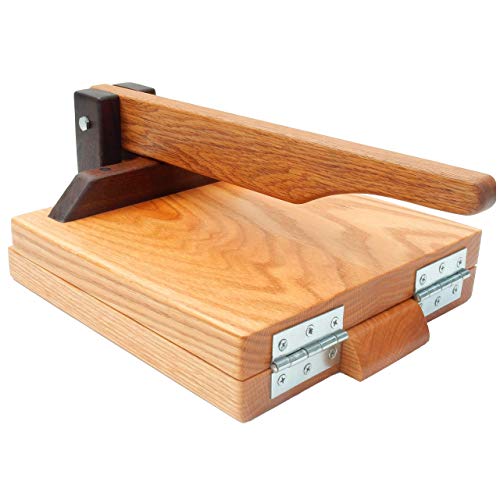 10 Inch Red Oak Tortilla Press – Handmade Hardwood Tortilla Maker by Central Coast Woodworks