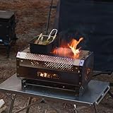 Étui en cuir élégant inclus : l'étui en cuir marron inclus protège non seulement le tisonnier mais ajoute également un élément élégant à vos accessoires de camping.