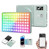 GODOX MA5R Magnetic Full Colour RGB Video Light, 1800K-10000K 14 Pre-Programmed Effects LED Light Photo for Selfie DSLR Camera (grün)