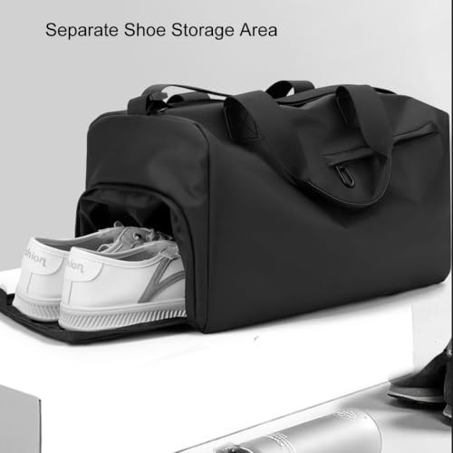 Bolsa deporte con compartimento para zapatos y ropa húmeda, maleta impermeable de gimnasio 20L 3