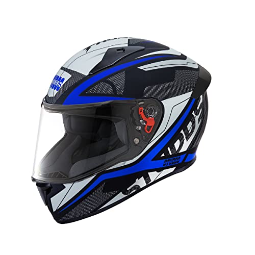 Image of Studds Thunder Full Face Helmet D4 with Clear Visor (Matt Black N1, XL)