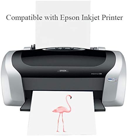 Printable HTV Heat Transfer Paper for Inkjet Printers Iron-On Light T-shirt Fabric Transfer A4 Size, 15 Sheets
