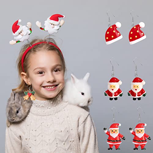 20 Pairs Women's Xmas Holiday Earrings - Christmas Tree, Snowflake, Snowman, Bow, Bells - Bulk Party Jewelry Gifts4