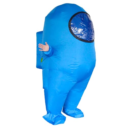 Impostor Inflatable Costume for Adult Funny Halloween Spacesuit Costume Astronaut Figures for Adult Game Fans