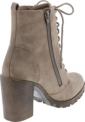 Image of Soda Women's Malia Faux Lace Up Chunky Lug Sole Combat Boot