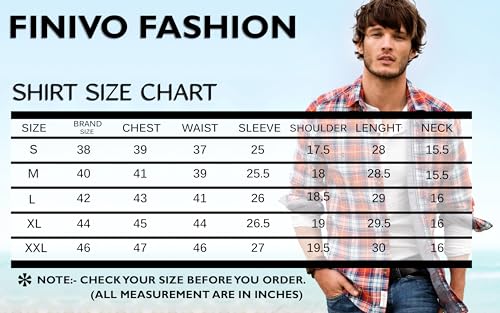 FINIVO FASHION Men's Casual Cotton Plain Button Down Shirt Long Sleeve Textured Summer Beach Shirt for Men